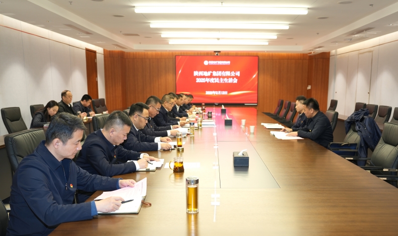 陕西地矿集团领导班子召开2025年度民主生活会